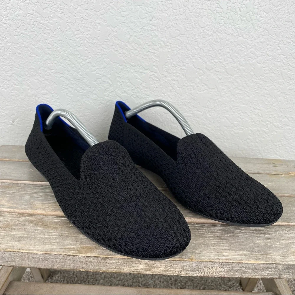 Rothy's Rothy Rothys The Loafer Black Knit Slip-On Flat Shoes Women's Size 11 - Picture 3 of 11
